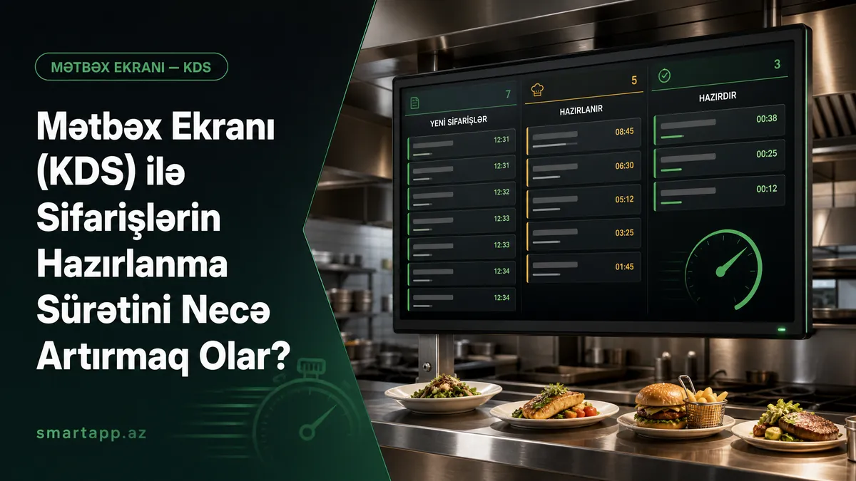 Mətbəx Ekranı (KDS) ilə Sifarişlərin Hazırlanma Sürətini Necə Artırmaq Olar?
